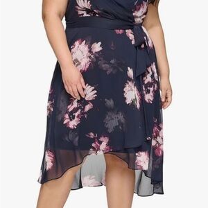 Floral Asymmetrical Dress